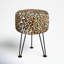 33cm Wide Round Animal Print Standard Ottoman-292845867