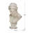 Classic Magnesium Bust Statue with Distressed White Finish