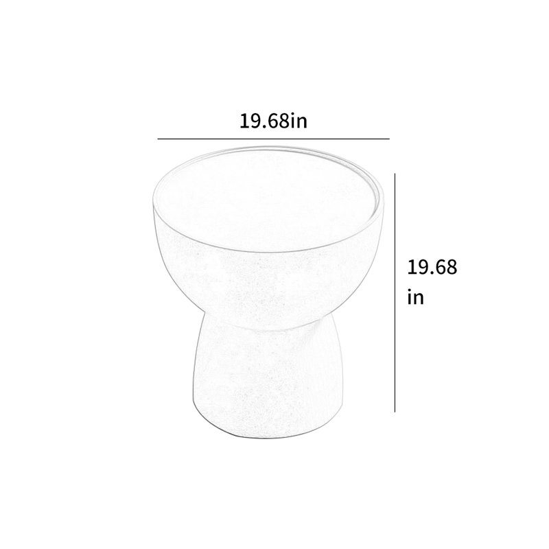 Table basse en fibre de verre