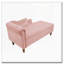 Chaise longue en velours avec rangement, coussin et garniture cloutée-1090968674