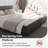 Chenille Upholstered Bed Frame With Headboard-95756490-86317122