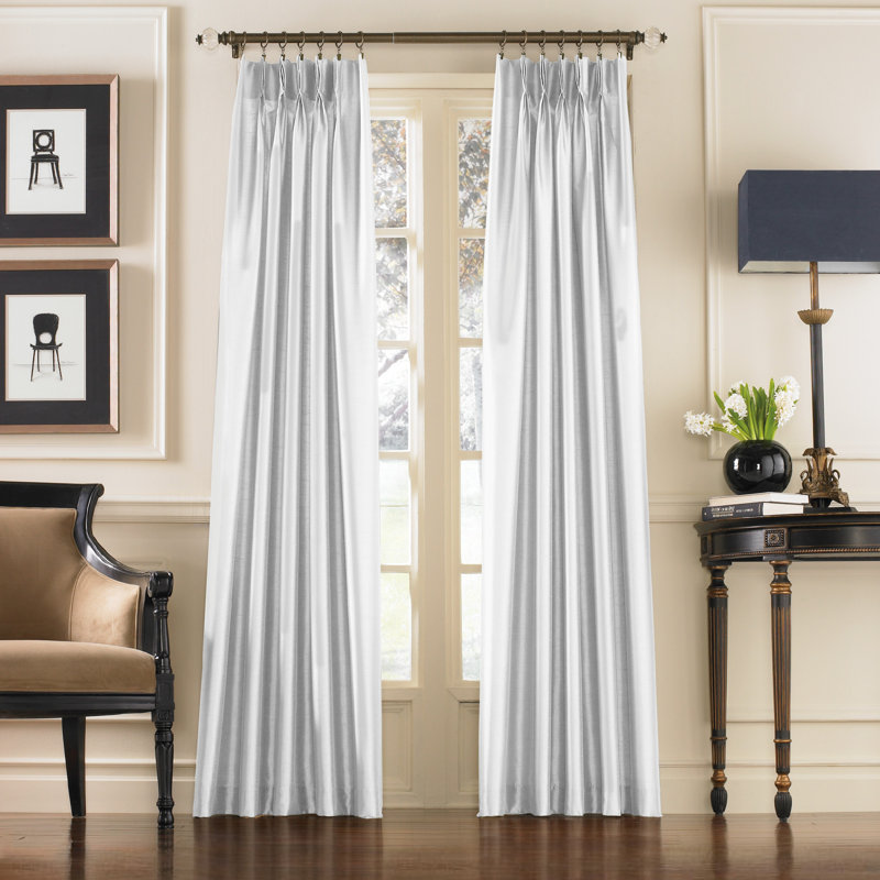 Curtainworks Marquee Light Filtering Single Curtain Panel, Sand, 30" W x 84" L