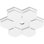 Médaillon de plafond contemporain en PVC de qualité architecturale 10 po x P 1 po x P 3 1/2 po x P 1 po