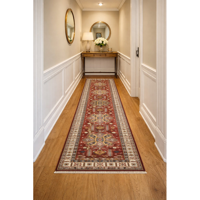 Tapis unique rouge 2 pi 8 po x 10 pi 2 po Hoehn