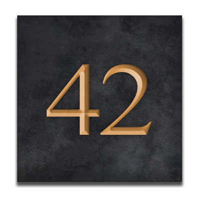 Velia 17.78cm H Stone House Number