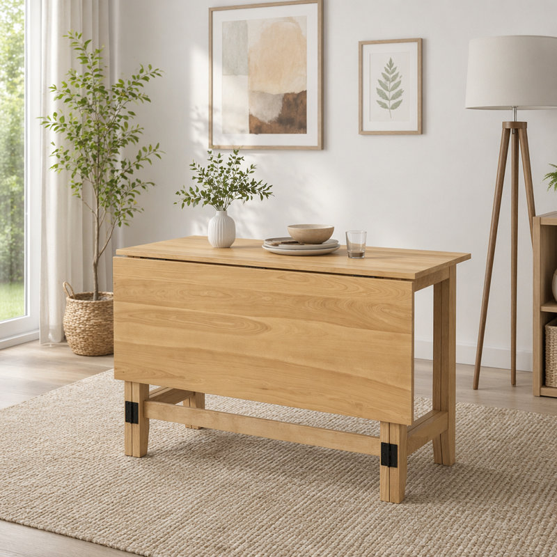 Table de salle à manger à rallonge Farmhouse, Naturel