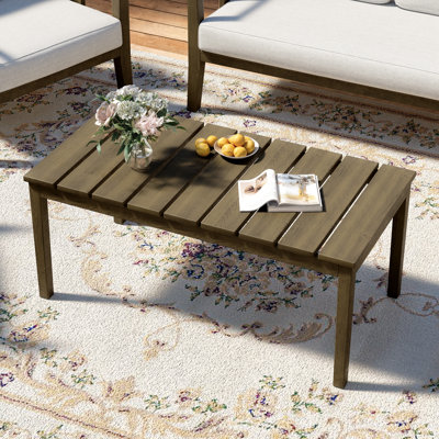 Solid Wood Teak Outdoor Coffee Table
