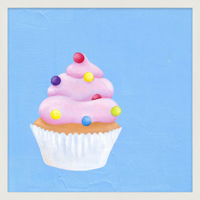 Bubble Gum Cupcake Print by Katy Montica
