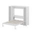 Grand lit escamotable mural avec portes de rangement-114772144