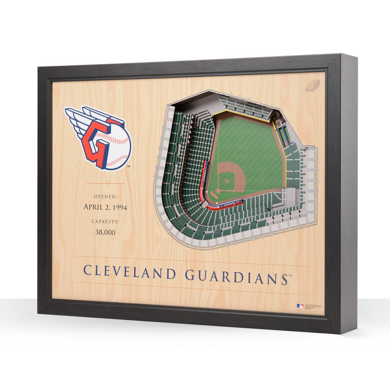 MLB 25-Layer StadiumViews 3D Wall Art, Cleveland Guardians