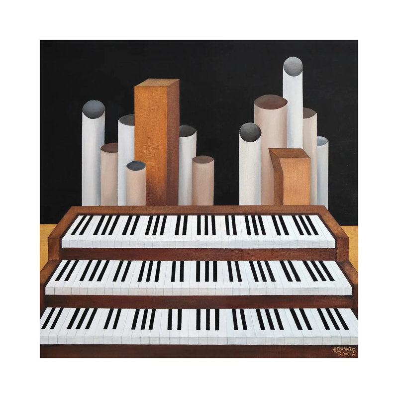 Organ 1 Piece Wrapped Canvas Wall Art, 30.48 cm H x 30.48 cm W