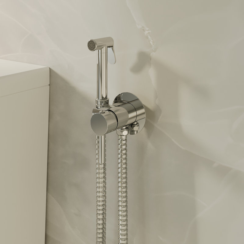 Maggio Round Concealed Thermostatic Douche - Chrome, Chrome