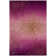 Tapis rose touffeté à la main à motif géométrique Amier