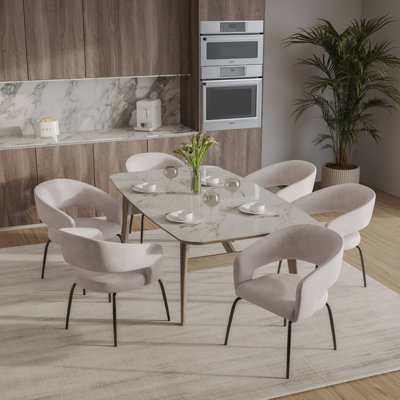 Ensemble de 4 chaises de salle à manger modernes Huda Series