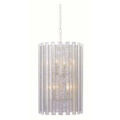 Palisade 8 LT Tarnished Silver Chandelier Kalco
