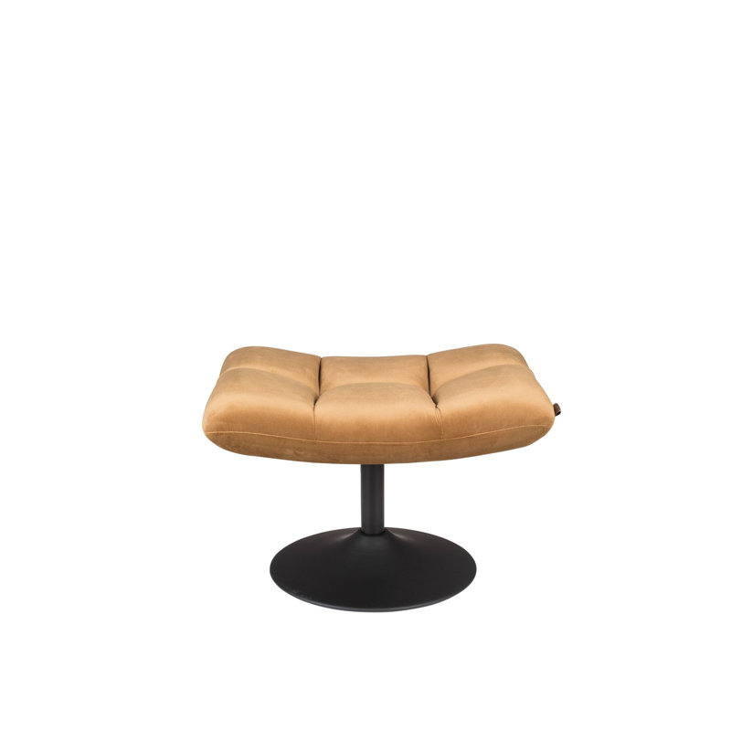 Bar Ottoman, Yellow Velvet