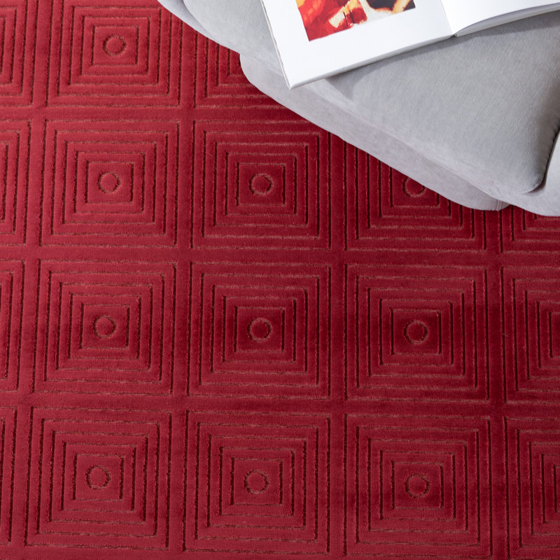 Tapis géométrique Pittenger Paradise Performance, Rectangle 8 pi x 11 pi 2 po