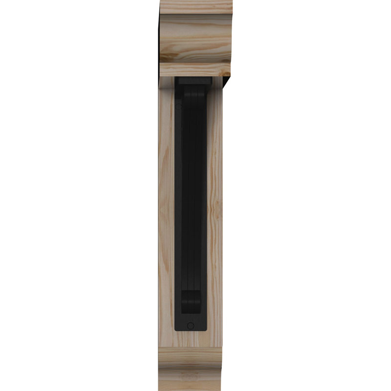 Crawley Traditional Traditional Ironcrest, H 23 po x P 20 po, Sapin de Douglas l 3 1/2 po x T 4 po (lisse)