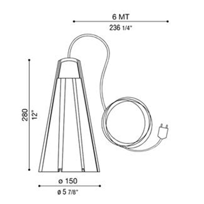 Leisha Melodee, lampe portative, bois