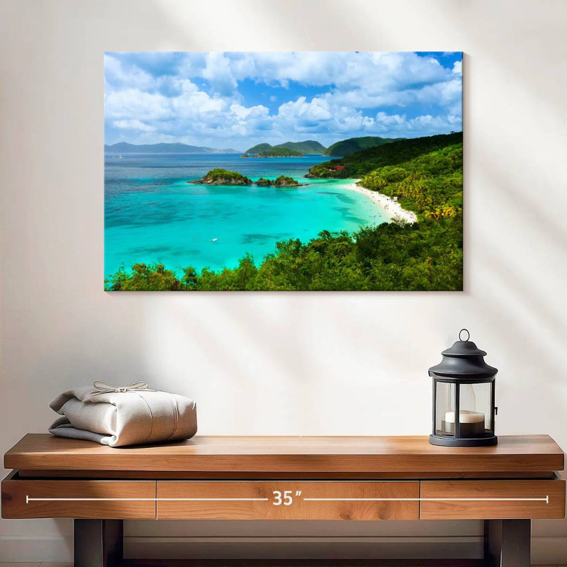Carré des Caraïbes, baie Gillard, H 16 po x l 24 po