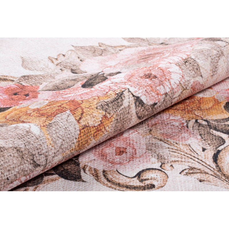 Premium Machine Washable Carpet, 4.6 x 6.2 Feet, 100% Polyester, 1850 g/m² | Pile Height: 0.2 Inches | Eco-Friendly Recycled Poly Cotton Underside | Perfect for Living Room, Bedroom, and High-Traffic Areas