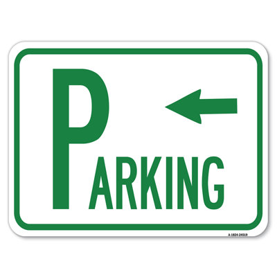 Parking With Arrow Pointing Left/24519