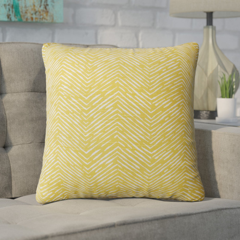 Alcazar Striped Cotton Reversible Throw Pillow