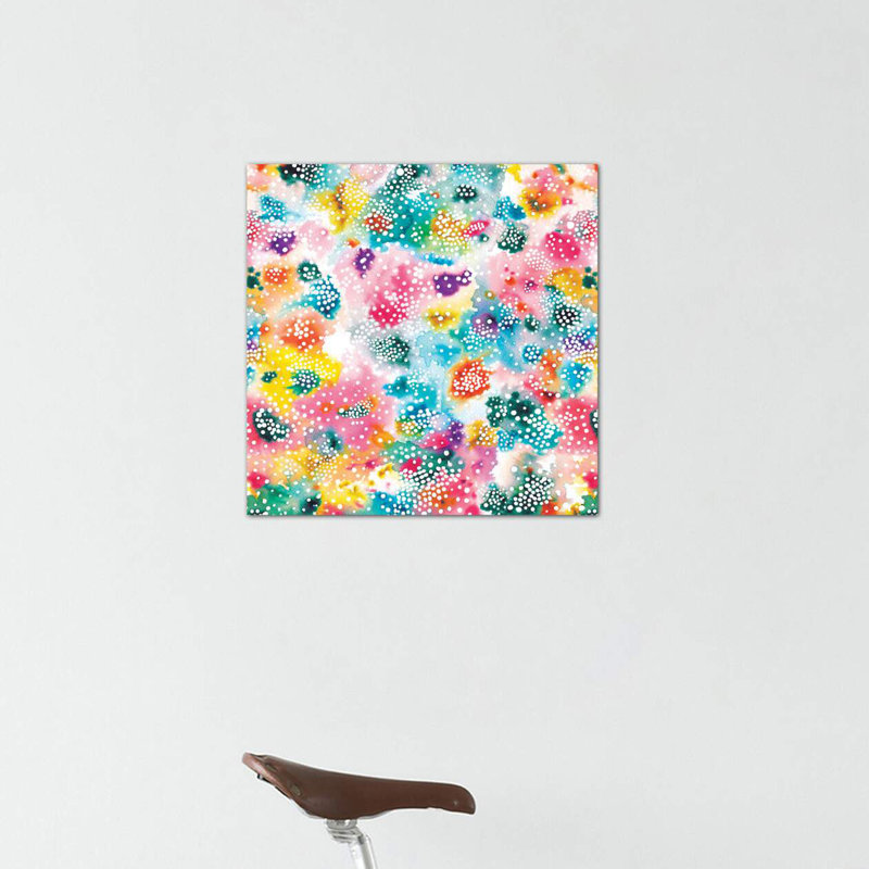 Surface expérimentale colorée par Ninola Design - reproduction d'art, Toile tendue, Pas de tapis
