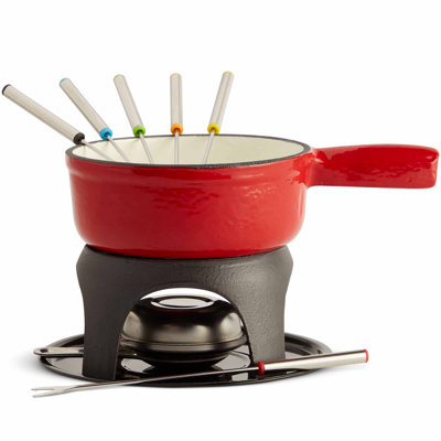  8 Piece Cast Iron Fondue Set