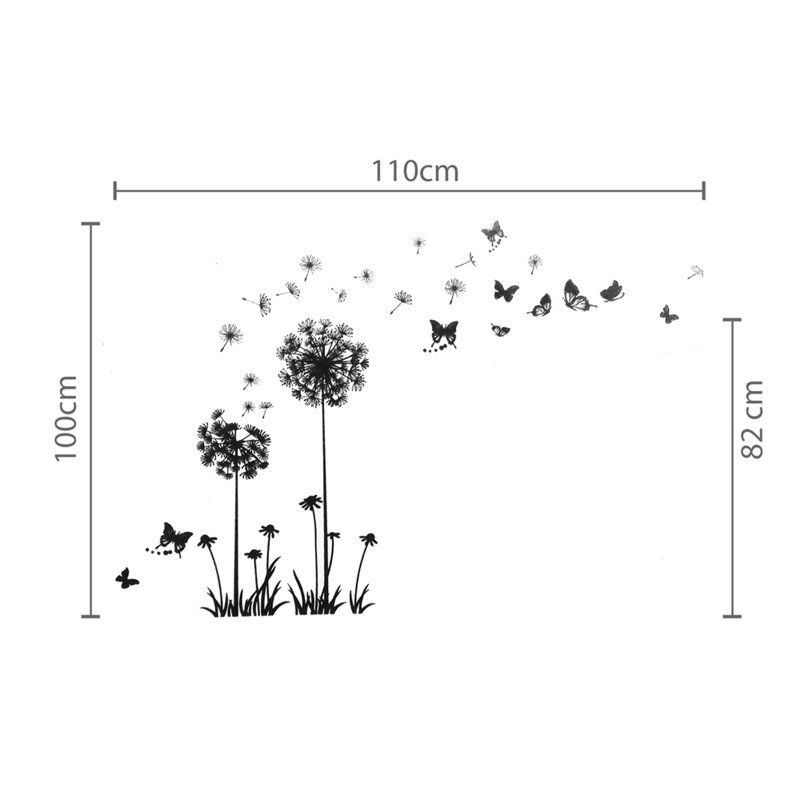 Plants & Flowers Non-Wall Damaging Wall Decal, Single