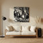 Wildlife Black and white Colobus Grey Metal Wall Art