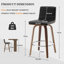 65 CM Swivel Bar Stools With Back Faux Leather Upholstered-119423180-124571191