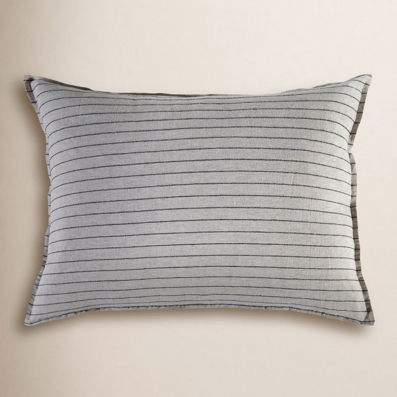 Blake Collection Big Pillow (28" X 36"), Flax/Midnight