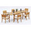 12 Seats 13 Pcs Grade-A Teak Wood Dining Set: 118" Double Extension Rectangle Table And 12 Travota Stacking Arm Chairs #11TV2412-151105773