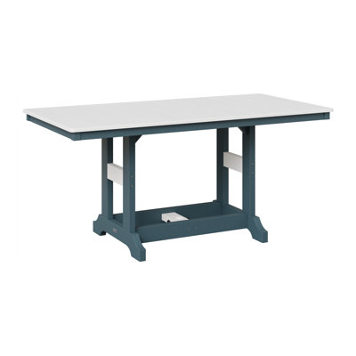 Table de salle à manger à hauteur de comptoir rectangulaire de 66 po Berlin Gardens Garden Classic