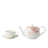 Premium Porcelain Teapot Building Filter Water Colour Pattern Gold Banding Light Weight 1200Ml