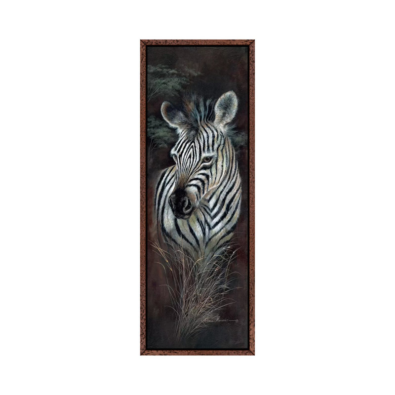 Striped Innocence 1 Piece Panoramic Wall Art on Canvas, 121.92 cm H x 40.64 cm W, Classic Wood Floater Framed