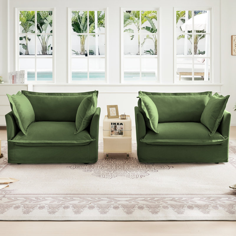 Fauteuil Aguero 2 - chenille, respirant et confortable de fauteuils à housse pour salon, chambre à coucher et plus de chenille