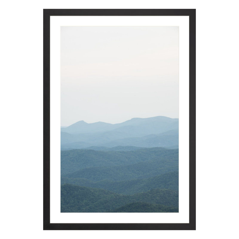Blue Ridge by Amanda Anderson, 42" H x 28" W x 2.25" D, Black
