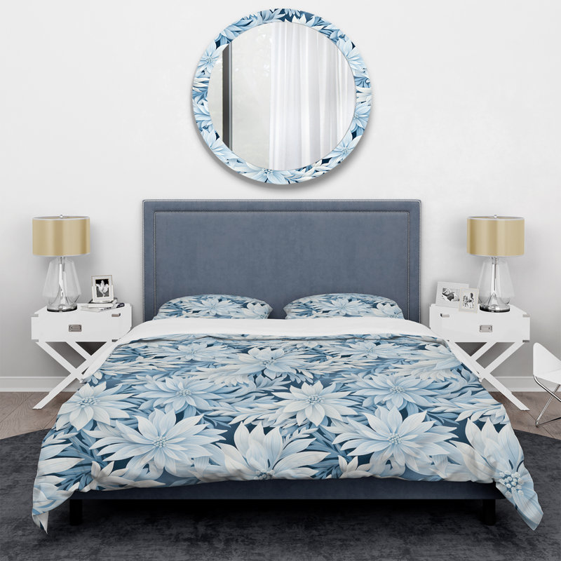 Ensemble de housse de couette Daisy I, Housse de couette simple + 1 taie décorative stan
