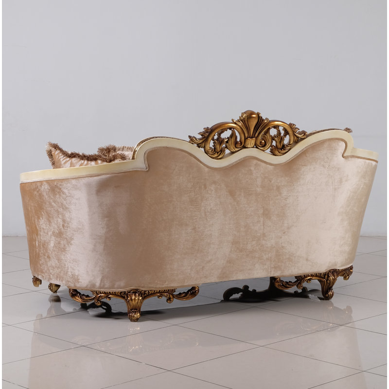 Rosabella Loveseat, Gold