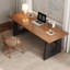 Bureau d'écriture rectangulaire en bois massif brun-914354961