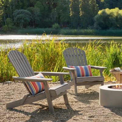 Chaise Adirondack pliante en bois massif Woking