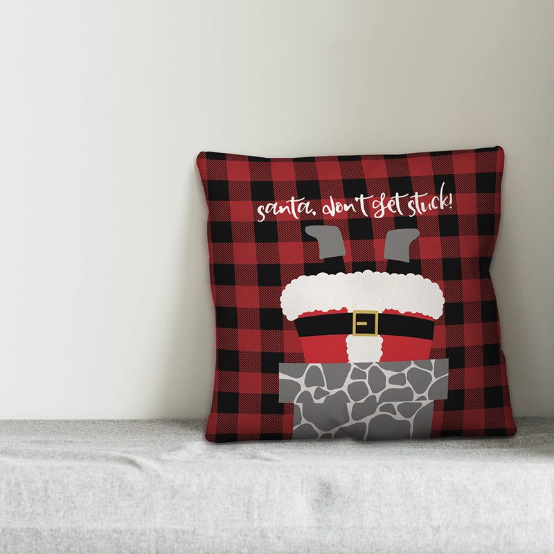  Coussin «Don't Get Stuck», 16 po x 1 po