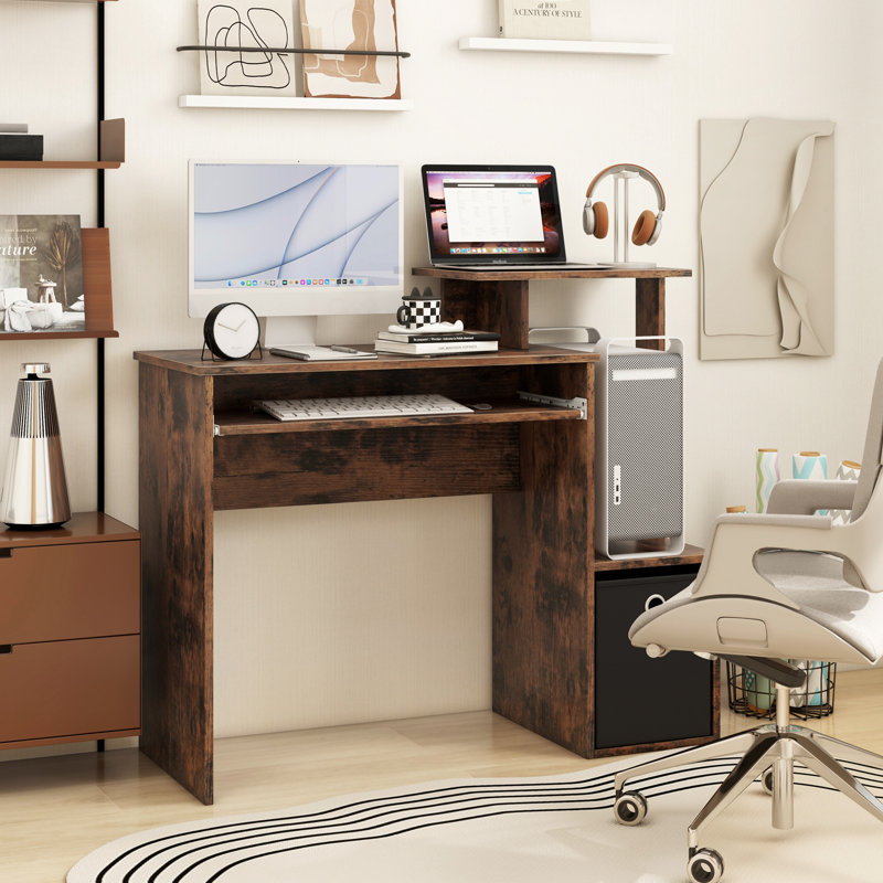 Daxten Computer Desk, Brown