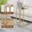 Glass Top C Table End Table
