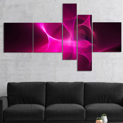 « magenta fractal desktop », impression à multiples images sur toile