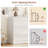 Arched 6 Drawer White Dresser, Modern Wood Storage Chest with Curved Design-1387672099