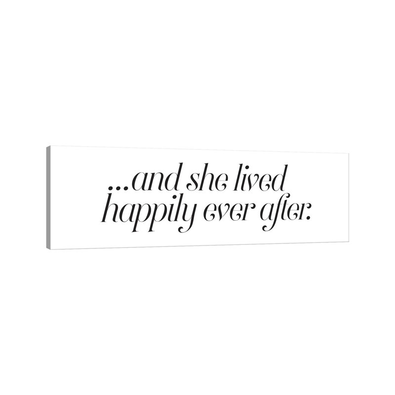 Happily Ever After - Wrapped Canvas Panoramic Print, 30.48 cm H x 91.44 cm W x 3.175 cm D