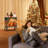 Freestanding Fireplace With Electronic Temperature Control
